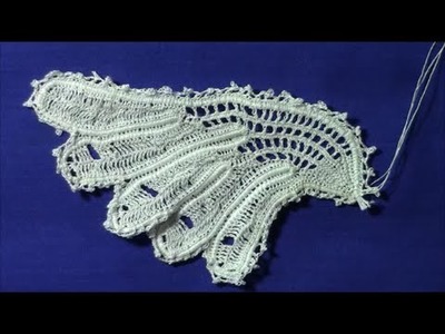 Irish Crochet Lace, Butterfly from Priscilla no 3, fig 43, part 3