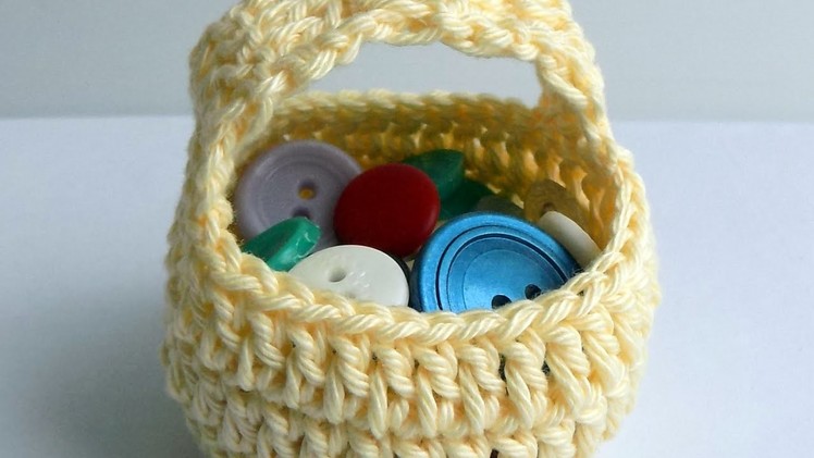 Make a Crocheted Small Basket - DIY Crafts - Guidecentral