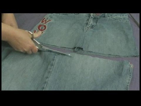 Making Handbags & Carryalls From Recycled Jeans : Make a Jeans Handbag: Cutting Bottom Panel