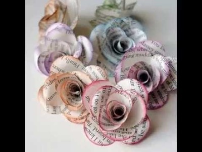 Newspaper craft decorations ideas