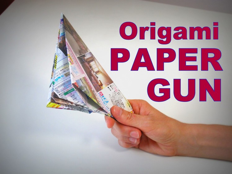 Origami - How to make a PAPER POP GUN
