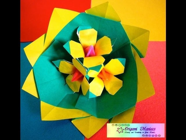 Origami Maniacs 75: Beautiful Origami Yellow Flowers