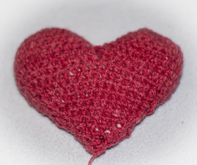 Serce 3d na szydełku. Heart 3d crochet