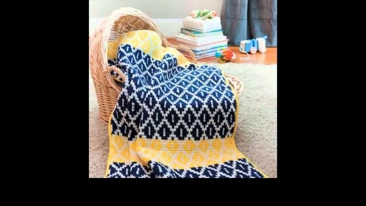 Tunisian crochet baby sweater