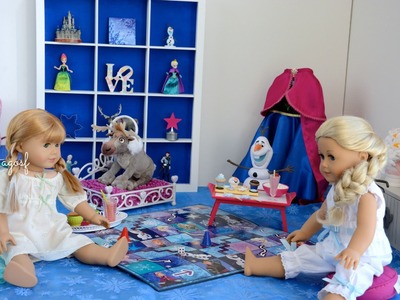 American Girl Doll Disney Frozen Anna's Bedroom (featuring Elsa) ~ HD WATCH IN HD!