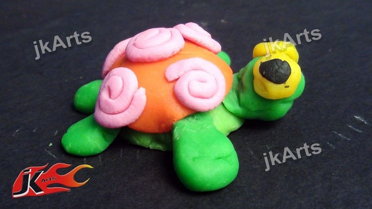 Clay Modelling   Learn to make Turtle in simple way for kids -  JK Easy Craft 004