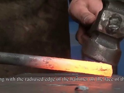 Close ups of forging in slowmotion (how to forge tapers)