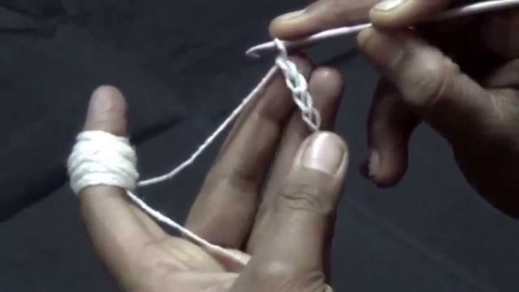 Crochet Slip Knot and Basic Chain - For absolute beginners - Learn Basic Crochet Tutorial