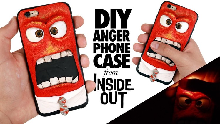 DIY | Anger From INSIDE OUT Phone Case Tutorial - Polymer Clay How-to REALLY WORKS!