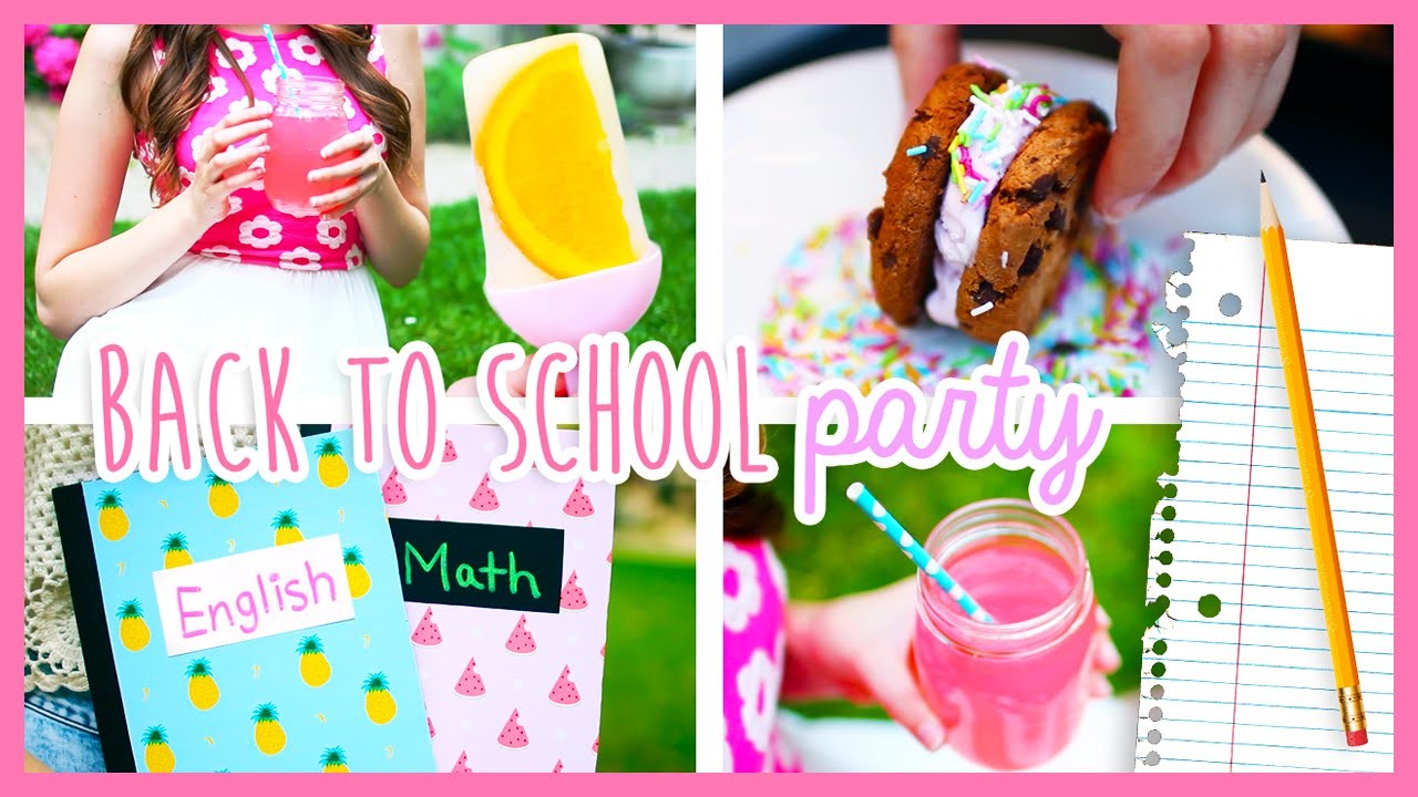 DIY Back To School Party ♡ DIY School Supplies, Decor & Snacks