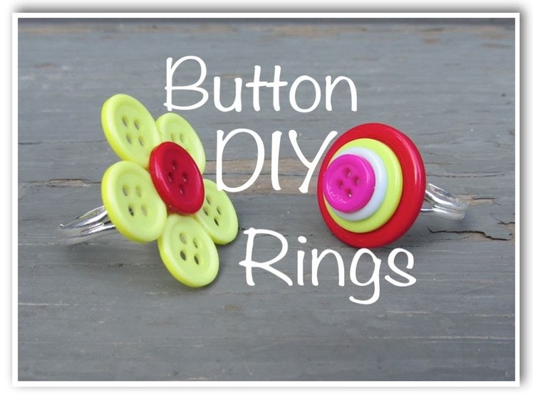 DIY Button Rings