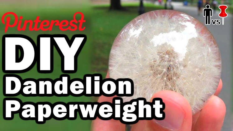 DIY Dandelion Paperweight - Man Vs Pin - Pinterest Test #62