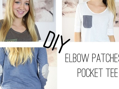 DIY Elbow Patches & Pocket Tee