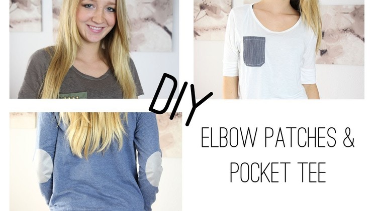 DIY Elbow Patches & Pocket Tee