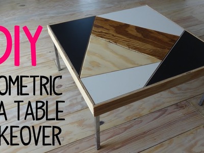 DIY Geometric Ikea  Table Makeover
