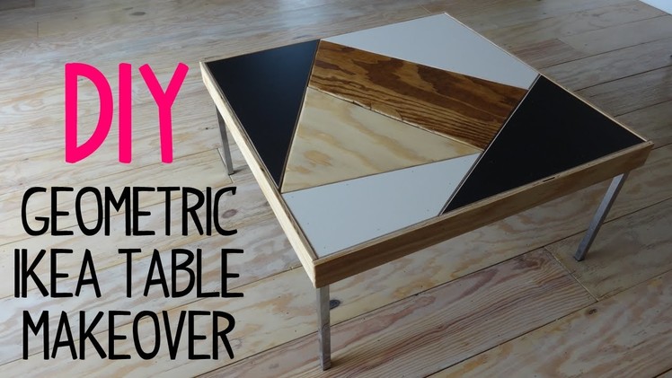 DIY Geometric Ikea  Table Makeover