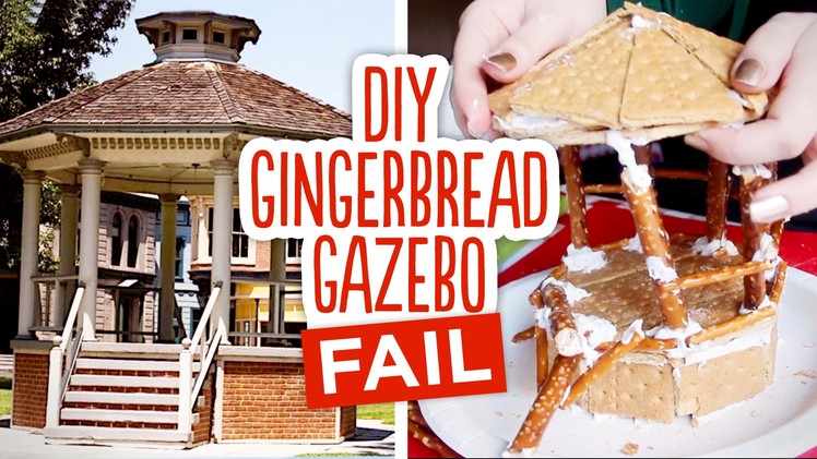 DIY Gingerbread Gazebo FAIL