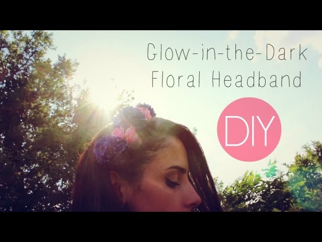DIY Glow-in-the-Dark Floral Headband