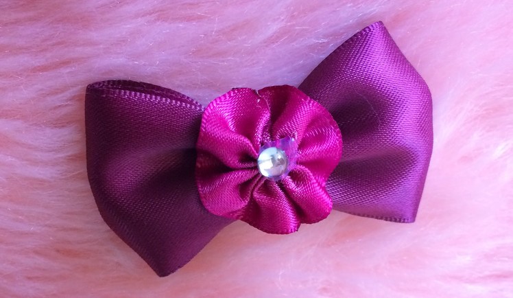 DIY: How to make a quick and simple Ribbon bow hair clip.