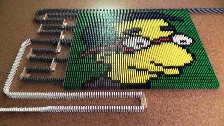 Domino Day 2011 - The Simpsons 50,000 Dominoes [HD]