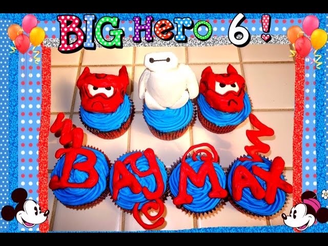 EASY BIG HERO 6 Baymax Cupcake DIY + Baymax Toy Giveaway!