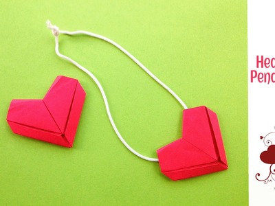 Easy Origami - Paper "Heart Pendant. Dollar" - Valentine special.