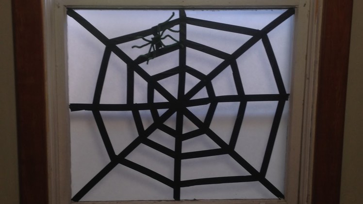Easy Spider Web Halloween Decoration Craft