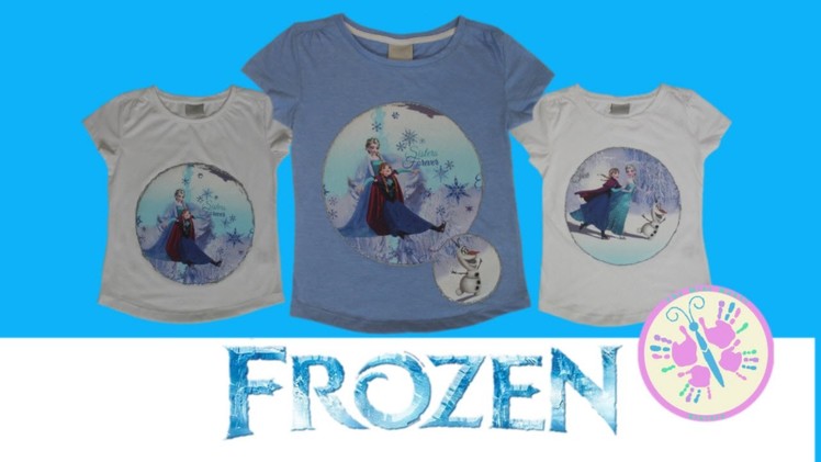 FROZEN DIY T-SHIRT | Anna and Elsa Princess Inspired | Disney Movie by The Mini Maker Sisters