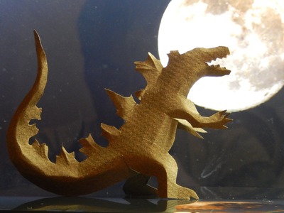 Godzilla, Kiriorigami paper art