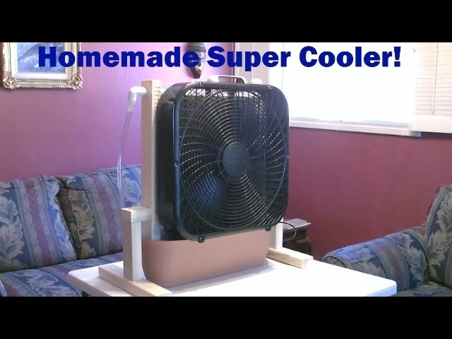 Homemade Evaporative Cooler! - "whole room" Super Cooler!  - up to 30F drop! - Easy DIY