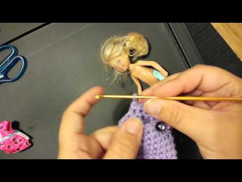 How to Crochet a Mermaid tail for a Barbie Doll Part 2