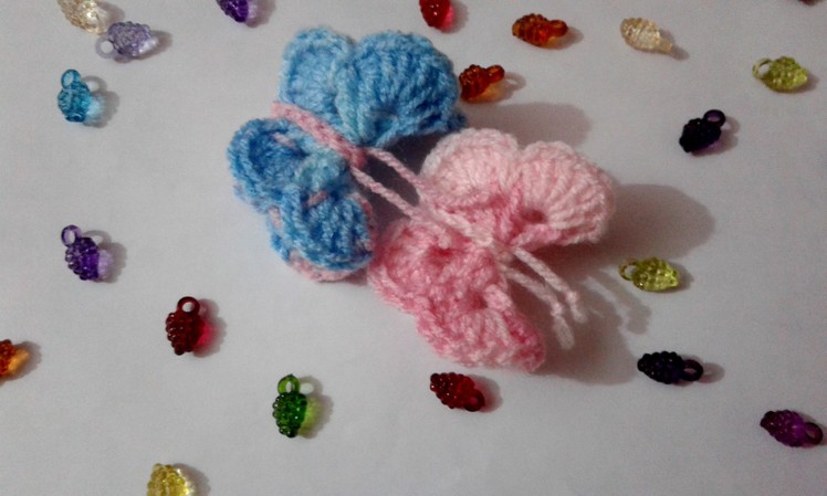 How to crochet butterfly 3d (video tutorial)