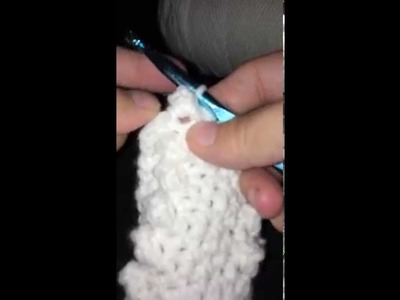 How to do a single crochet. popcorn stitch