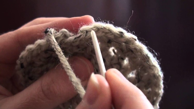 How to end with an invisible join in crochet.
