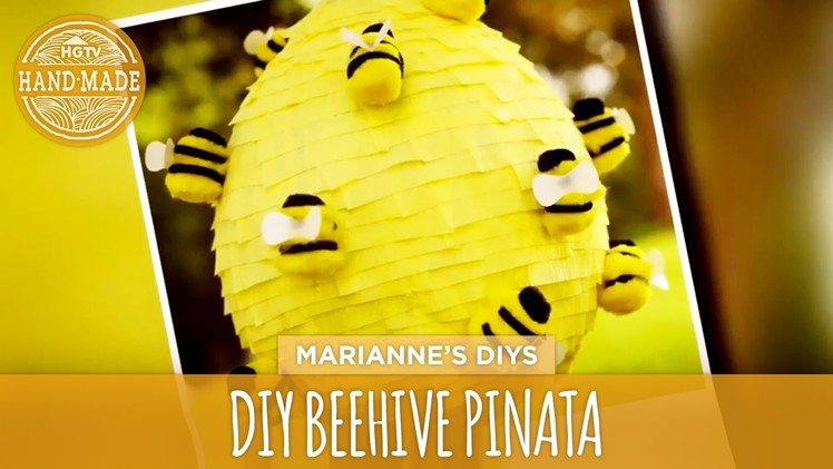 How To Make a Beehive Piñata- HGTV Handmade
