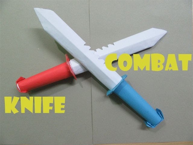 How to Make a Paper Combat Knife - Easy Tutorials