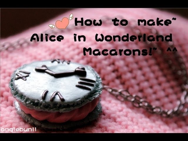 How to make~ Alice In Wonderland Re-ment Inspired Macaron Necklace