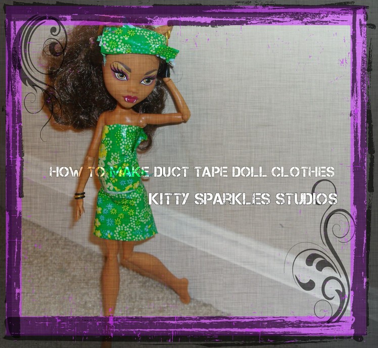 How to make duct tape doll clothes