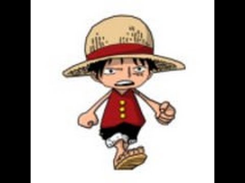 How to make mini Luffy with clay