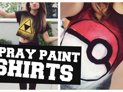 How to make Spray Paint Shirts II Perfect for Summer | Iris Reeves