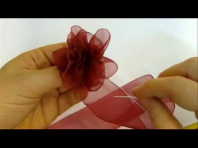 How To Make Very Easy Ribbon Flower