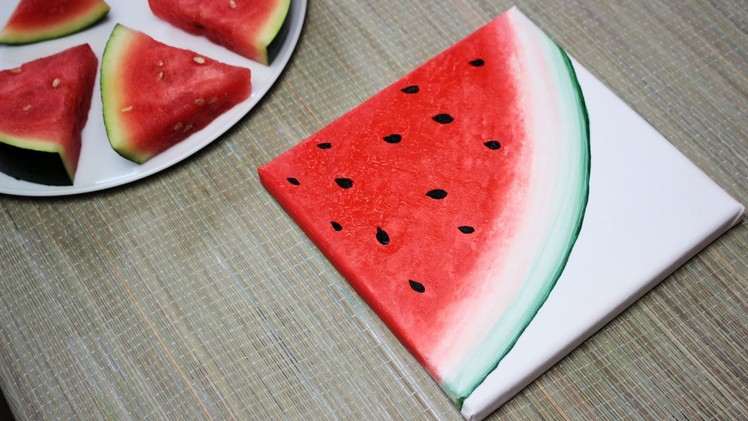 How To Paint a Watermelon - DIY 2.3 Fruit Painting Series