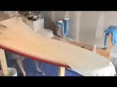 Making a surfboard DIY time lapse
