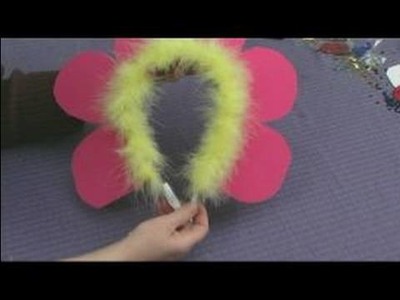 Making Foam Masks for Kid's Crafts : Making a Flower Hat
