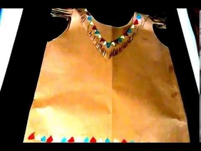 Native American Paper Dress