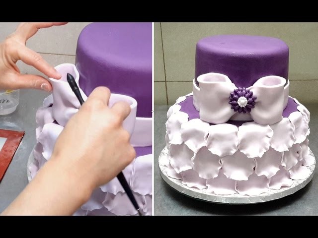 Petals Cake. How To by CakesStepbyStep