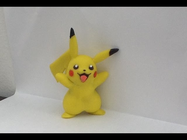 Pokemon- Tutorial PIKACHU (Plastilina, Porcelana fria)