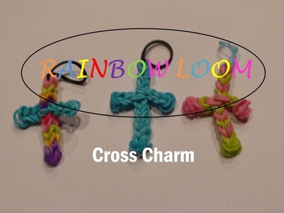 Rainbow Loom: How to Make A Cross Charm with one Loom