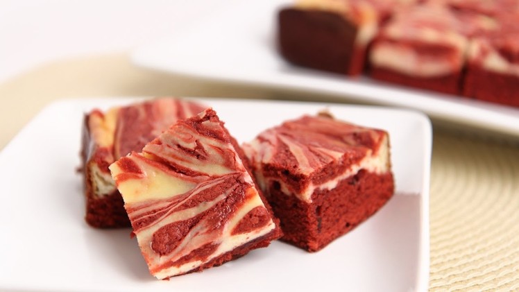 Red Velvet Cheesecake Brownies Recipe - Laura Vitale - Laura in the Kitchen Episode 731