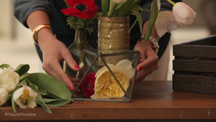 3 DIY Flower Arrangements | Haute Hostess